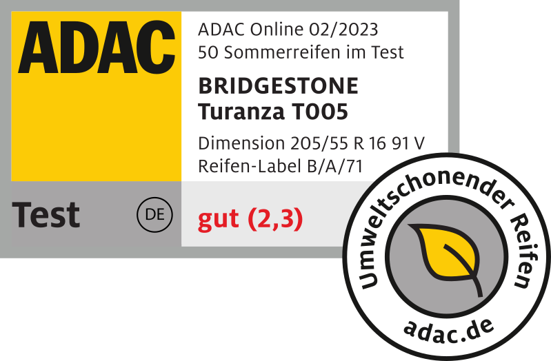 Bridgestone ADAC test Turanza T005